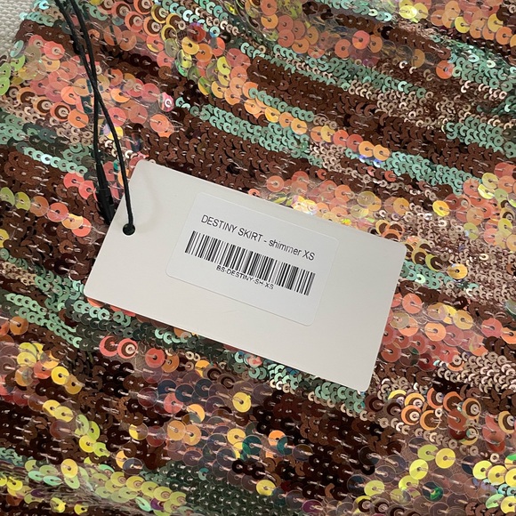 Bamba Swim || Sequin Mini Skirt NWT - Picture 4 of 6